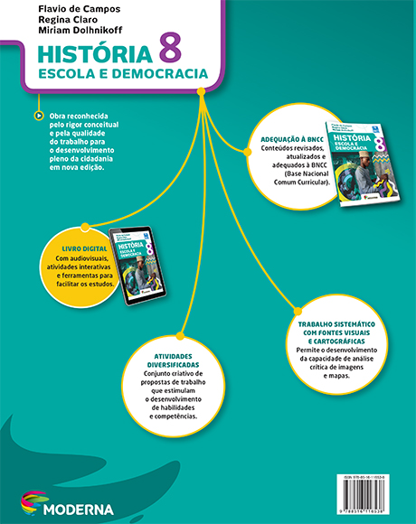 História - Escola e democracia 8 - verso